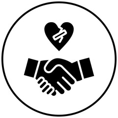 Forgiveness vector icon. Can be used for Personality Traits iconset.