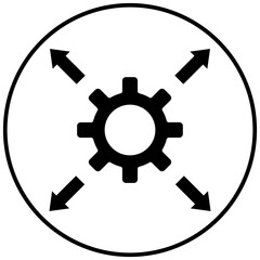 Network Scalability vector icon. Can be used for Networking iconset.