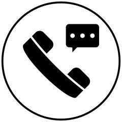 Call Us vector icon. Can be used for Contact Us iconset.