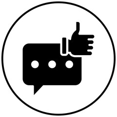 Feedback vector icon. Can be used for Contact Us iconset.