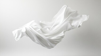 Obraz premium Elegant Floating White Canvas in Air