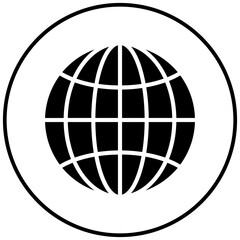 Globe vector icon. Can be used for Earth Day iconset.