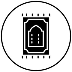Prayer Mat vector icon. Can be used for Hajj Pilgrimage iconset.