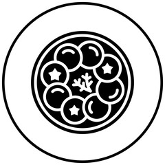 Caprese Salad vector icon. Can be used for Italy iconset.