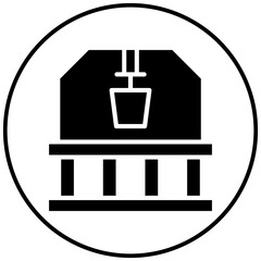 Zamzam Well vector icon. Can be used for Hajj Pilgrimage iconset.
