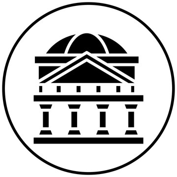 recommend clip art: Pantheon vector icon. Can be used for Italy iconset.