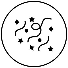 Party Streamers vector icon. Can be used for Festa Junina iconset.