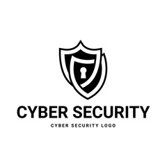 Cyber Security Logo or badge for technology and security company.
