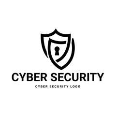 Cyber Security Logo or badge for technology and security company.