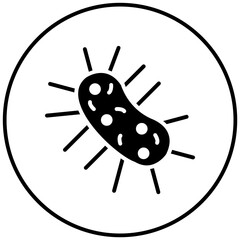 Microorganism vector icon. Can be used for Lab iconset.