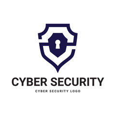 Cyber Security Logo or badge for technology and security company.