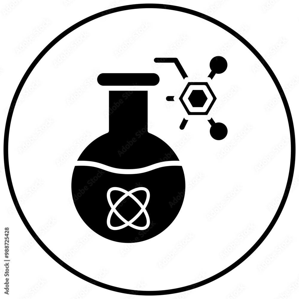 Sticker Science vector icon. Can be used for Lab iconset.