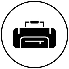 Sport Bag vector icon. Can be used for Rugby iconset.