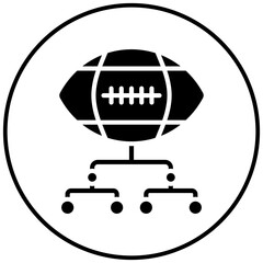 Rugby League vector icon. Can be used for Rugby iconset.