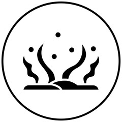 Seaweed vector icon. Can be used for Ocean iconset.