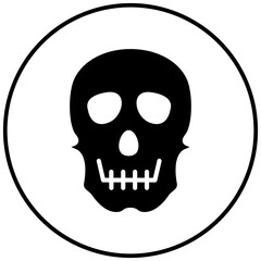 Skull vector icon. Can be used for Ocean iconset.