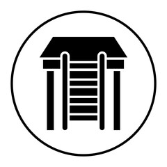 Ladder vector icon. Can be used for Warehouse iconset.