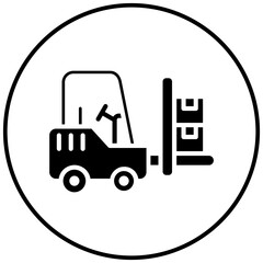 Fork Lift vector icon. Can be used for Manufacturing iconset.