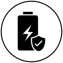 Protection vector icon. Can be used for Battery and Power iconset.