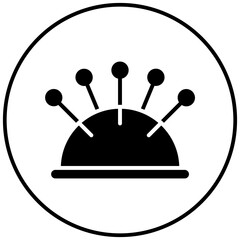 Pin Cushion vector icon. Can be used for Art and Craft Supplies iconset.