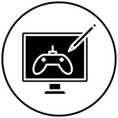 Game Design vector icon. Can be used for Art and Craft Supplies iconset.