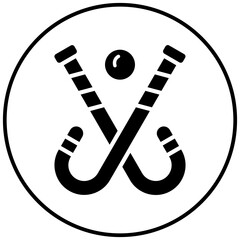 Hockey vector icon. Can be used for Bowling iconset.