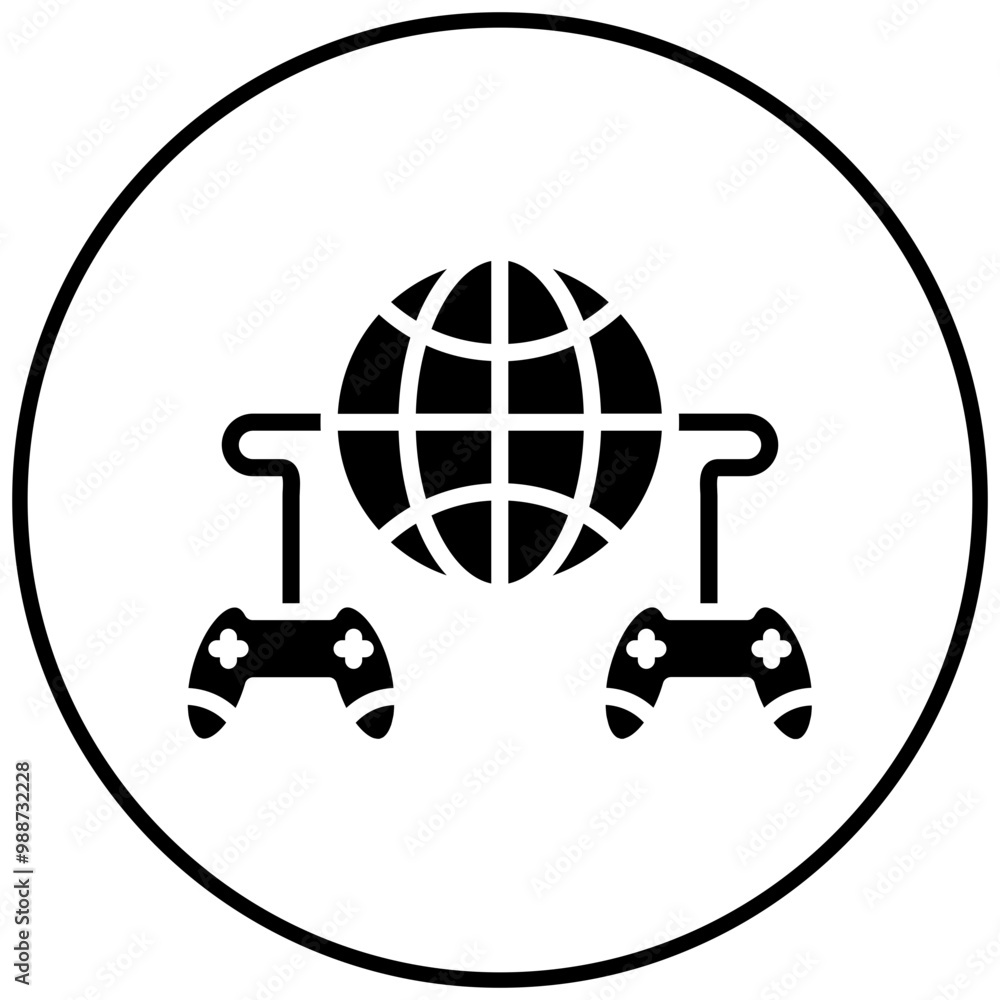 Wall mural Multiplayer Games vector icon. Can be used for Bowling iconset.