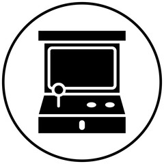 Arcade vector icon. Can be used for Bowling iconset.