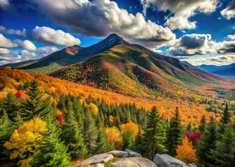 A scenic mountain peak with breathtaking vistas, Mount Marcy in the Adirondacks offers picturesque trails for hikers of all skill levels and stunning summit views.