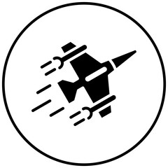 Jet Plane vector icon. Can be used for Luxury iconset.