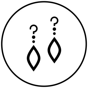 recommend clip art: Earrings vector icon. Can be used for Luxury iconset.
