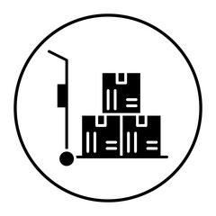 Naklejka premium Box Carrier vector icon. Can be used for Trading iconset.