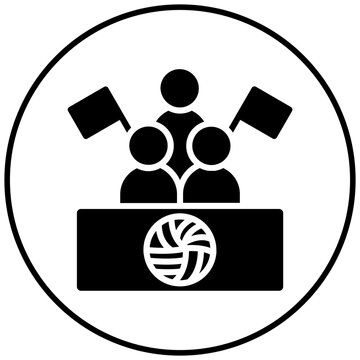 recommend clip art: Supporter vector icon. Can be used for Volleyball iconset.