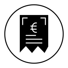 Fototapeta premium Euro Bill vector icon. Can be used for Trading iconset.
