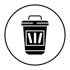 Trash vector icon. Can be used for Laundry iconset.