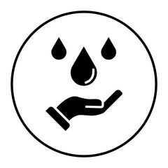 Water vector icon. Can be used for Laundry iconset.
