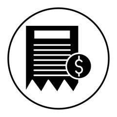 Invoice Factoring vector icon. Can be used for Credit And Loan iconset.