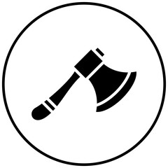 Axe vector icon. Can be used for Medieval iconset.