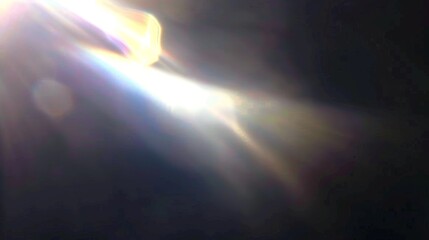 Light Leaks Overlay. Background with a smooth, blurred white light beam. The light reflections appears blurred and creates a sense of movement.