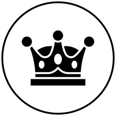 Queen Crown vector icon. Can be used for Medieval iconset.