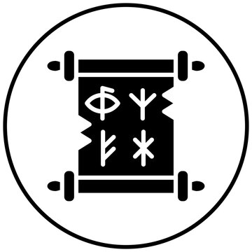 recommend clip art: Runes vector icon. Can be used for Medieval iconset.
