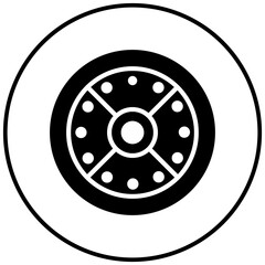 Wood Shield vector icon. Can be used for Medieval iconset.