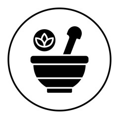 Spa Bowl vector icon. Can be used for Spa iconset.