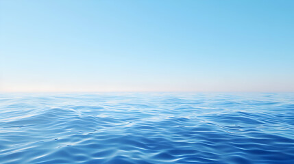 Obraz premium Serene Ocean Landscape: Blue Water and Sky