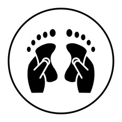 Reflexology vector icon. Can be used for Spa iconset.