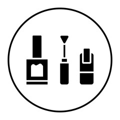 Nailpolish vector icon. Can be used for Spa iconset.