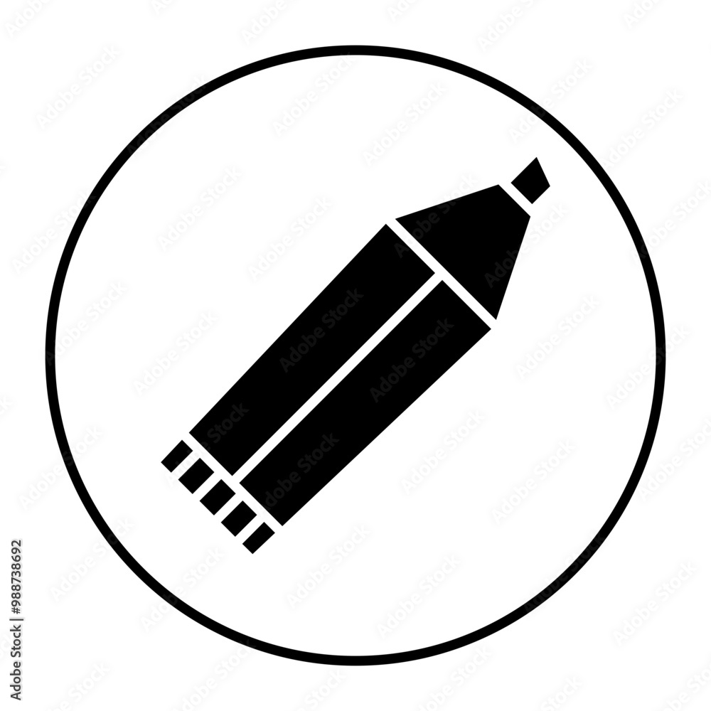 Poster Sharpie vector icon. Can be used for Home Improvements iconset.