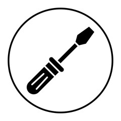 Screwdriver vector icon. Can be used for Home Improvements iconset.