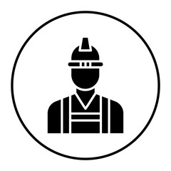 Builder Male vector icon. Can be used for Home Improvements iconset.
