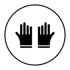 Protective Gloves vector icon. Can be used for Home Improvements iconset.